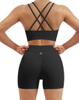Double Strappy Sports Bra Workout Sets-SUUKSESS-SUUKSESS
