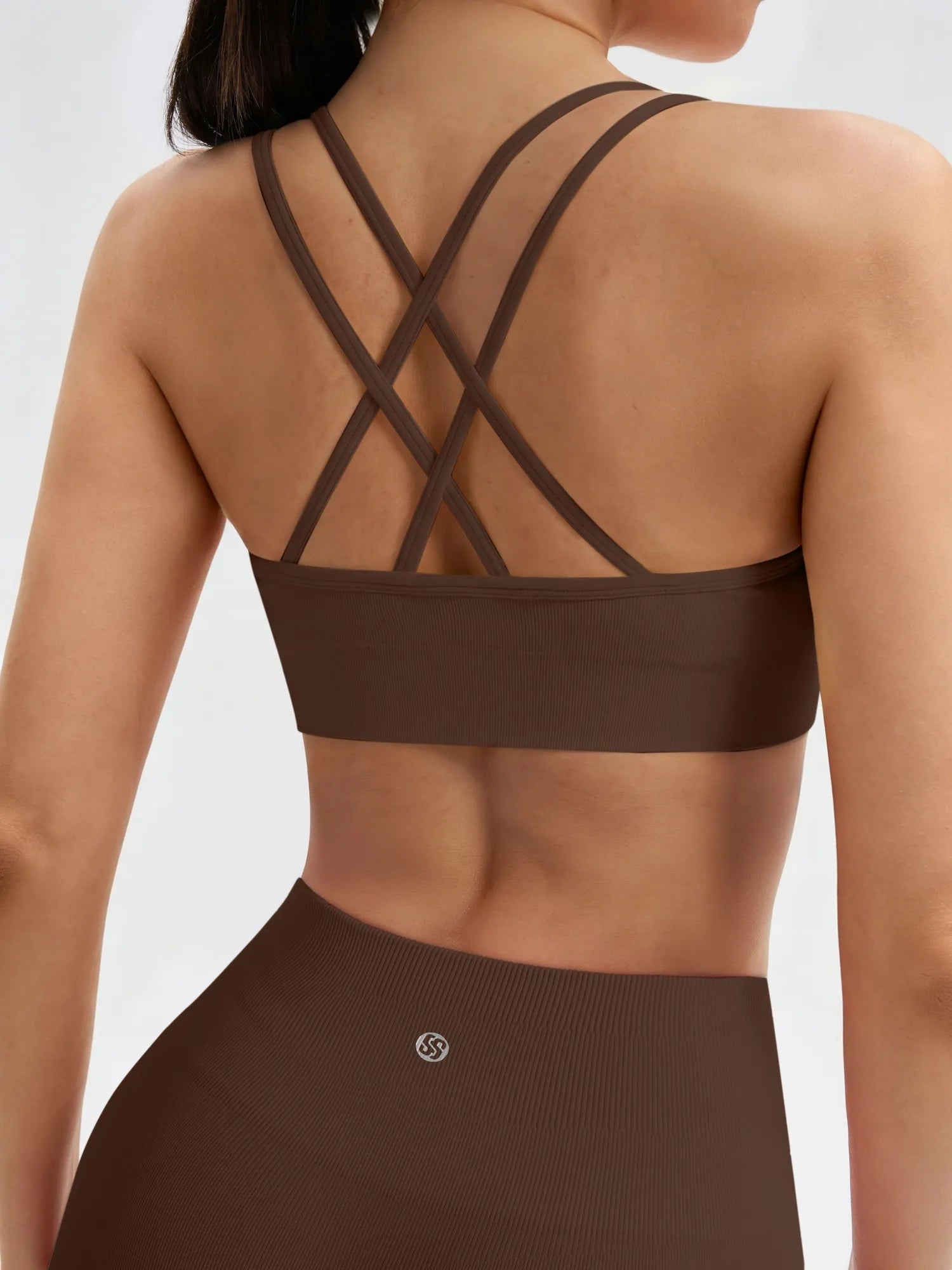 Double Strappy Sports Bra Workout Sets-SUUKSESS-SUUKSESS
