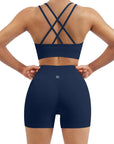 Double Strappy Sports Bra Workout Sets-SUUKSESS-SUUKSESS