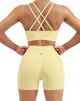 Double Strappy Sports Bra Workout Sets-SUUKSESS-SUUKSESS