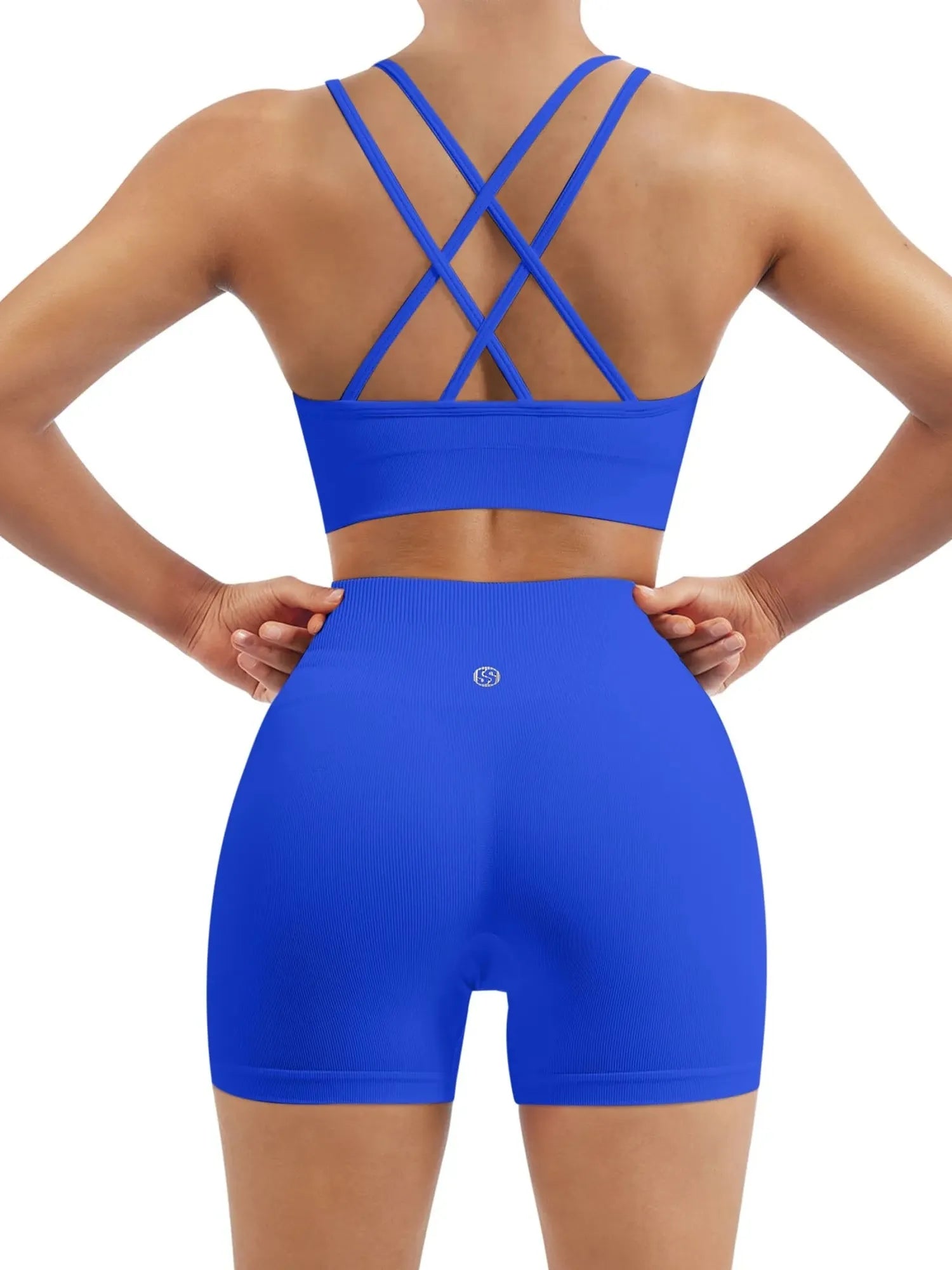 Double Strappy Sports Bra Workout Sets-SUUKSESS-SUUKSESS
