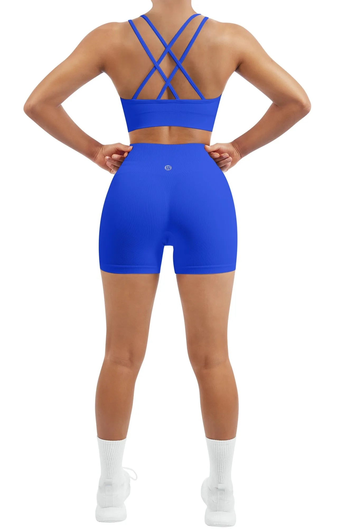 Double Strappy Sports Bra Workout Sets-SUUKSESS-SUUKSESS