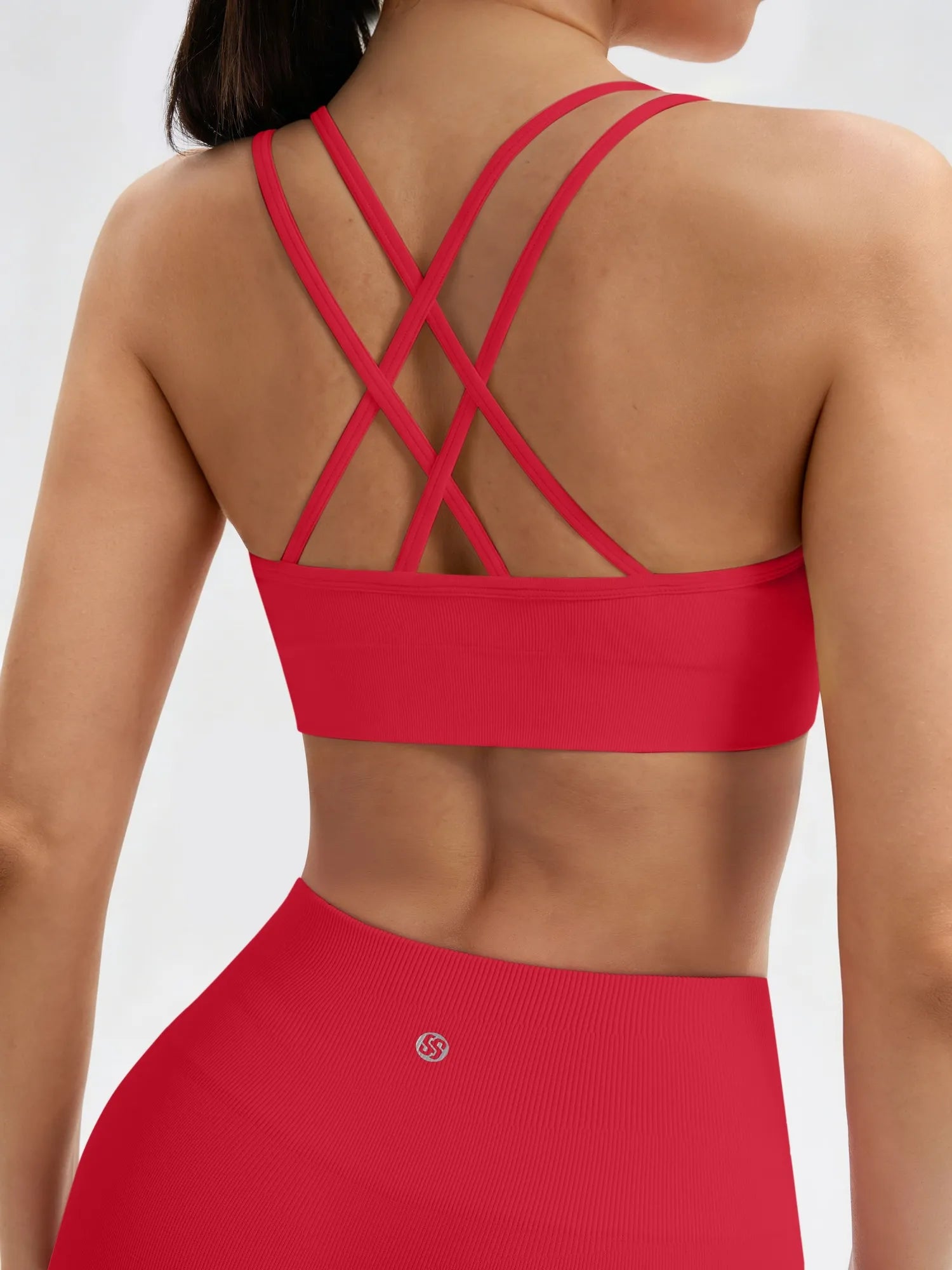 Double Strappy Sports Bra Workout Sets-SUUKSESS-SUUKSESS