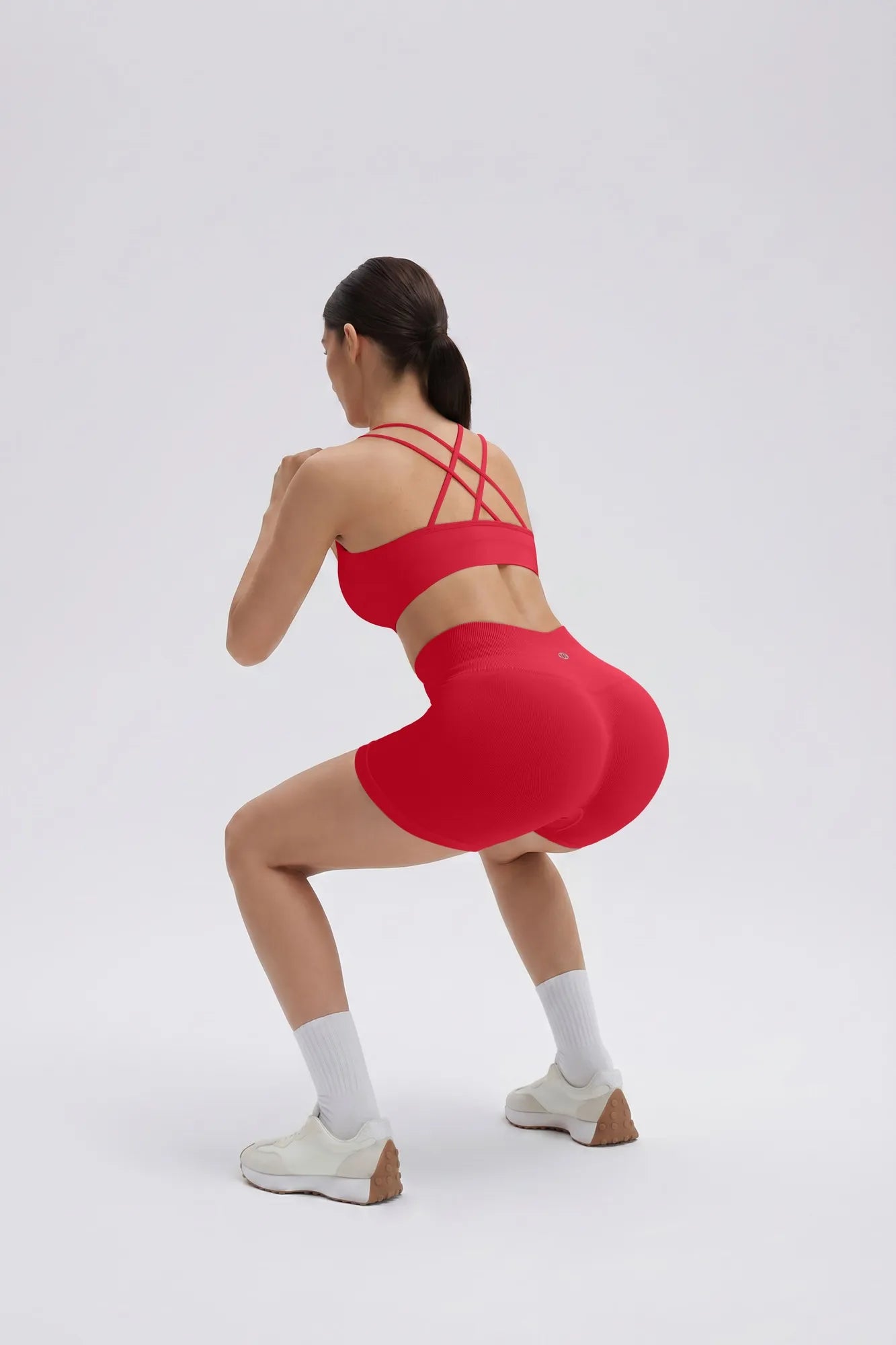 Double Strappy Sports Bra Workout Sets-SUUKSESS-SUUKSESS