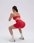 Double Strappy Sports Bra Workout Sets-SUUKSESS-SUUKSESS