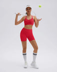 Double Strappy Sports Bra Workout Sets-SUUKSESS-SUUKSESS
