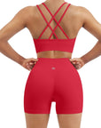 Double Strappy Sports Bra Workout Sets-SUUKSESS-SUUKSESS