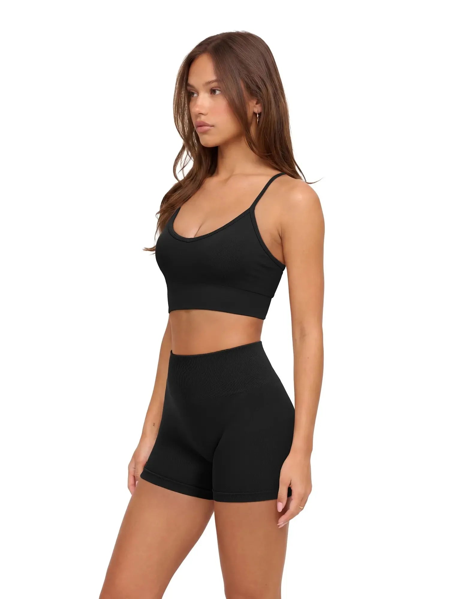 Racerback Sports Bras Workout Set-SUUKSESS-SUUKSESS