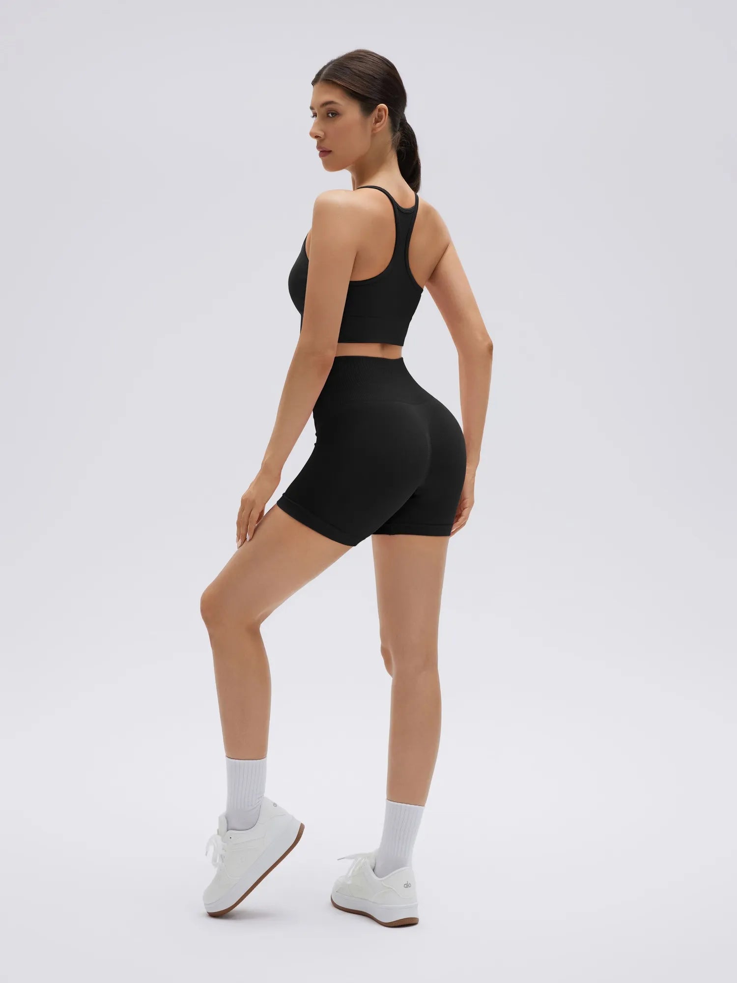 Racerback Sports Bras Workout Set-SUUKSESS-SUUKSESS