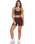 Racerback Sports Bras Workout Set-SUUKSESS-SUUKSESS