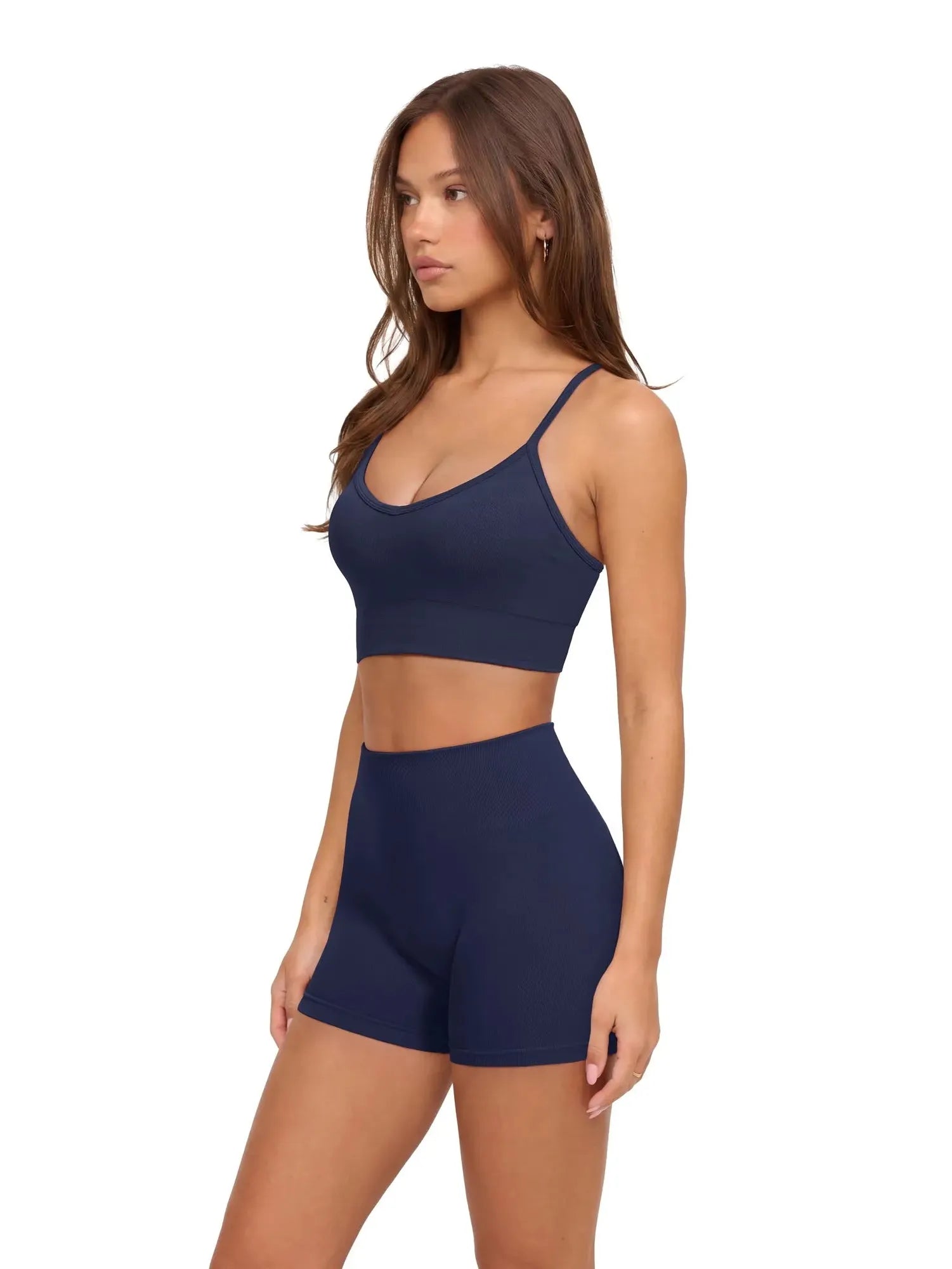 Racerback Sports Bras Workout Set-SUUKSESS-SUUKSESS