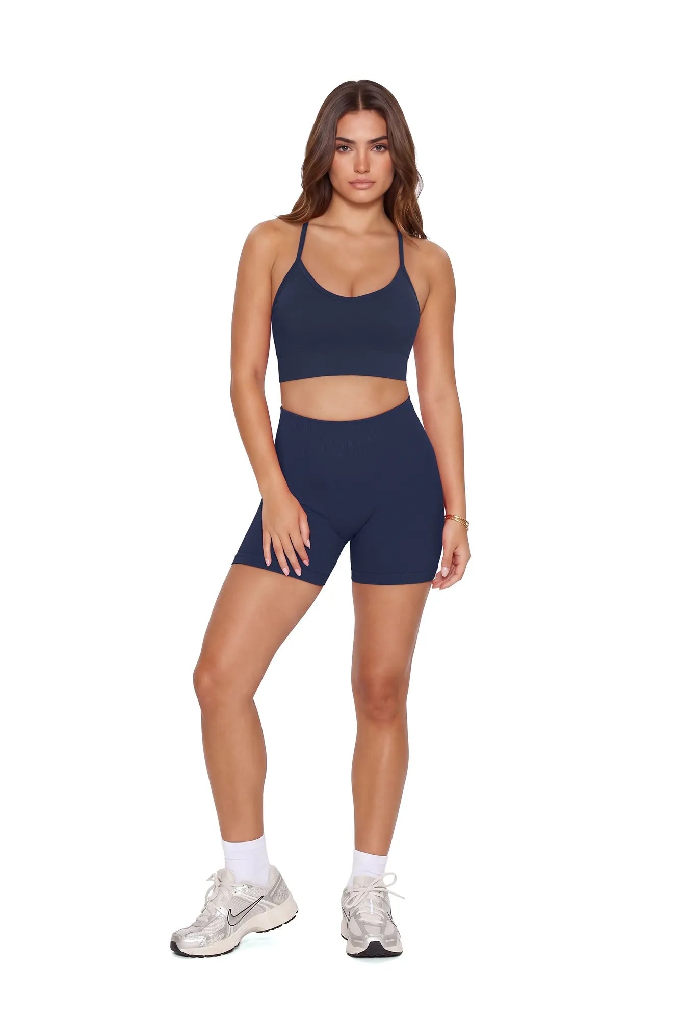 Racerback Sports Bras Workout Set-SUUKSESS-SUUKSESS