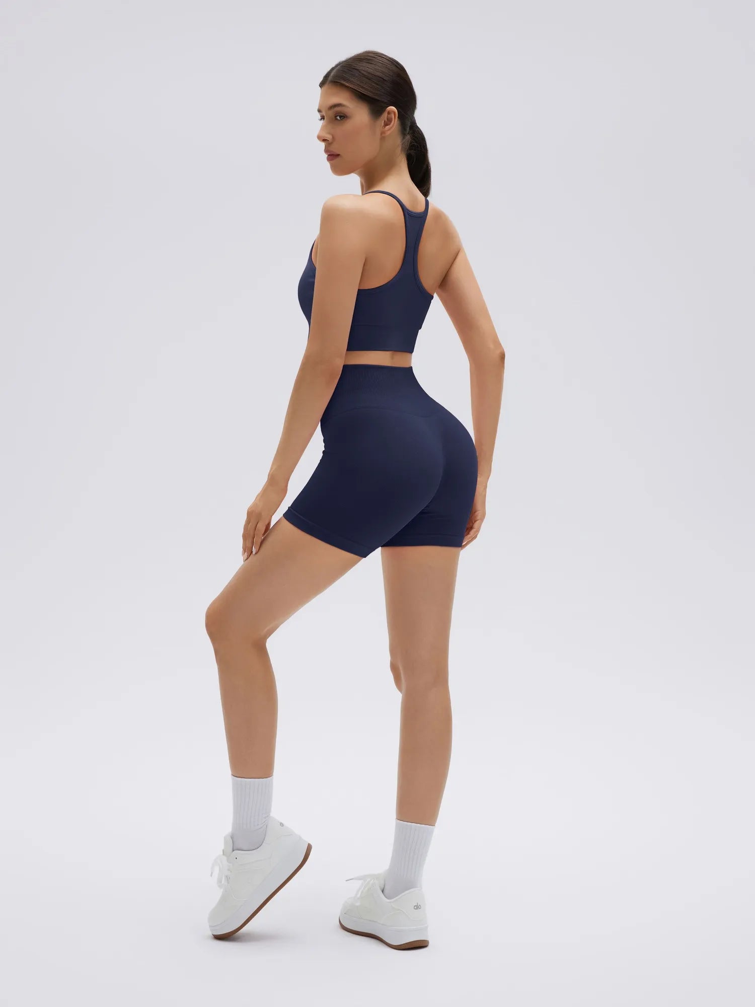 Racerback Sports Bras Workout Set-SUUKSESS-SUUKSESS