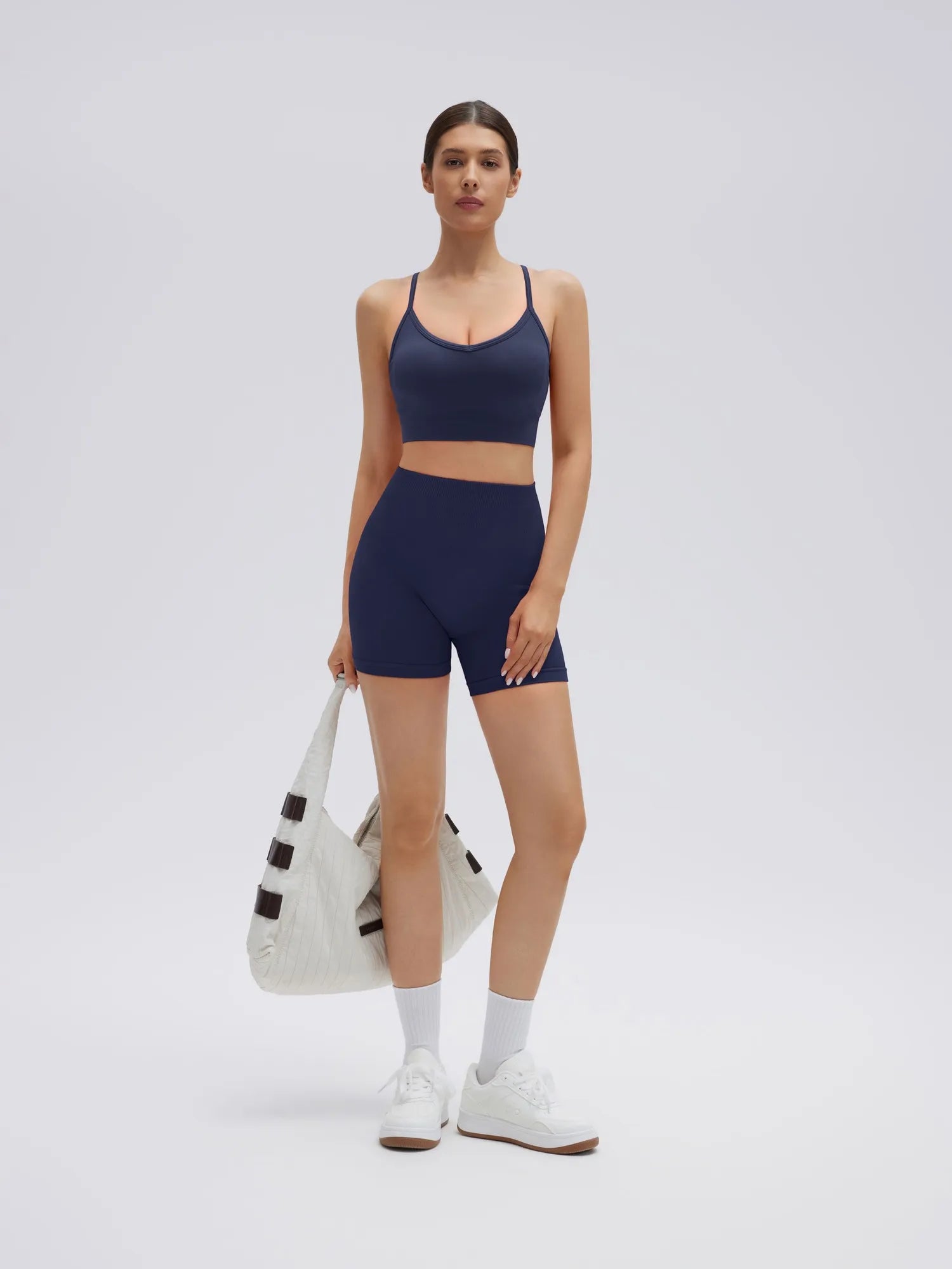 Racerback Sports Bras Workout Set-SUUKSESS-SUUKSESS