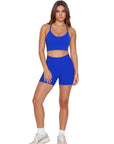 Racerback Sports Bras Workout Set-SUUKSESS-SUUKSESS