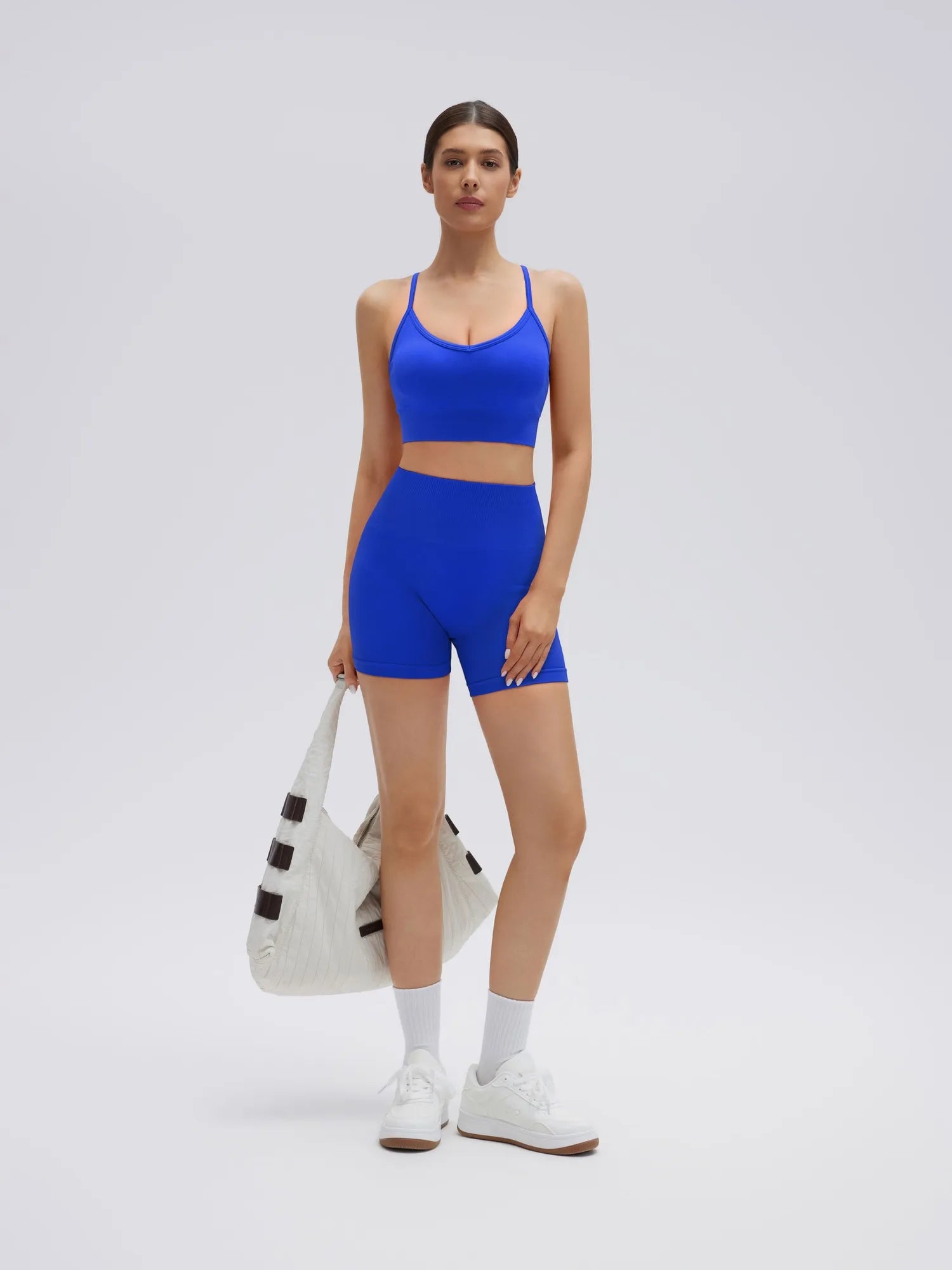 Racerback Sports Bras Workout Set-SUUKSESS-SUUKSESS