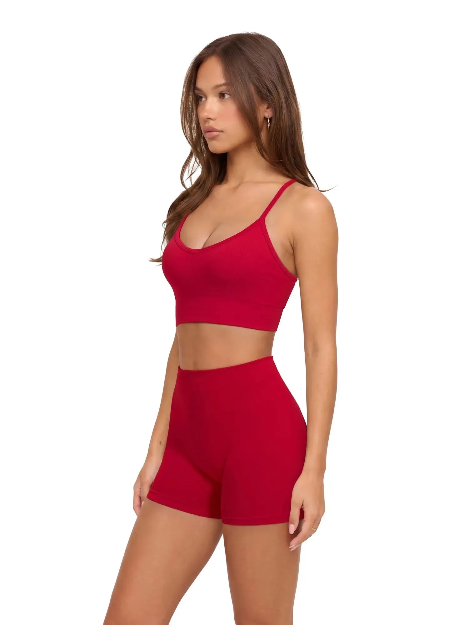 Racerback Sports Bras Workout Set-SUUKSESS-SUUKSESS