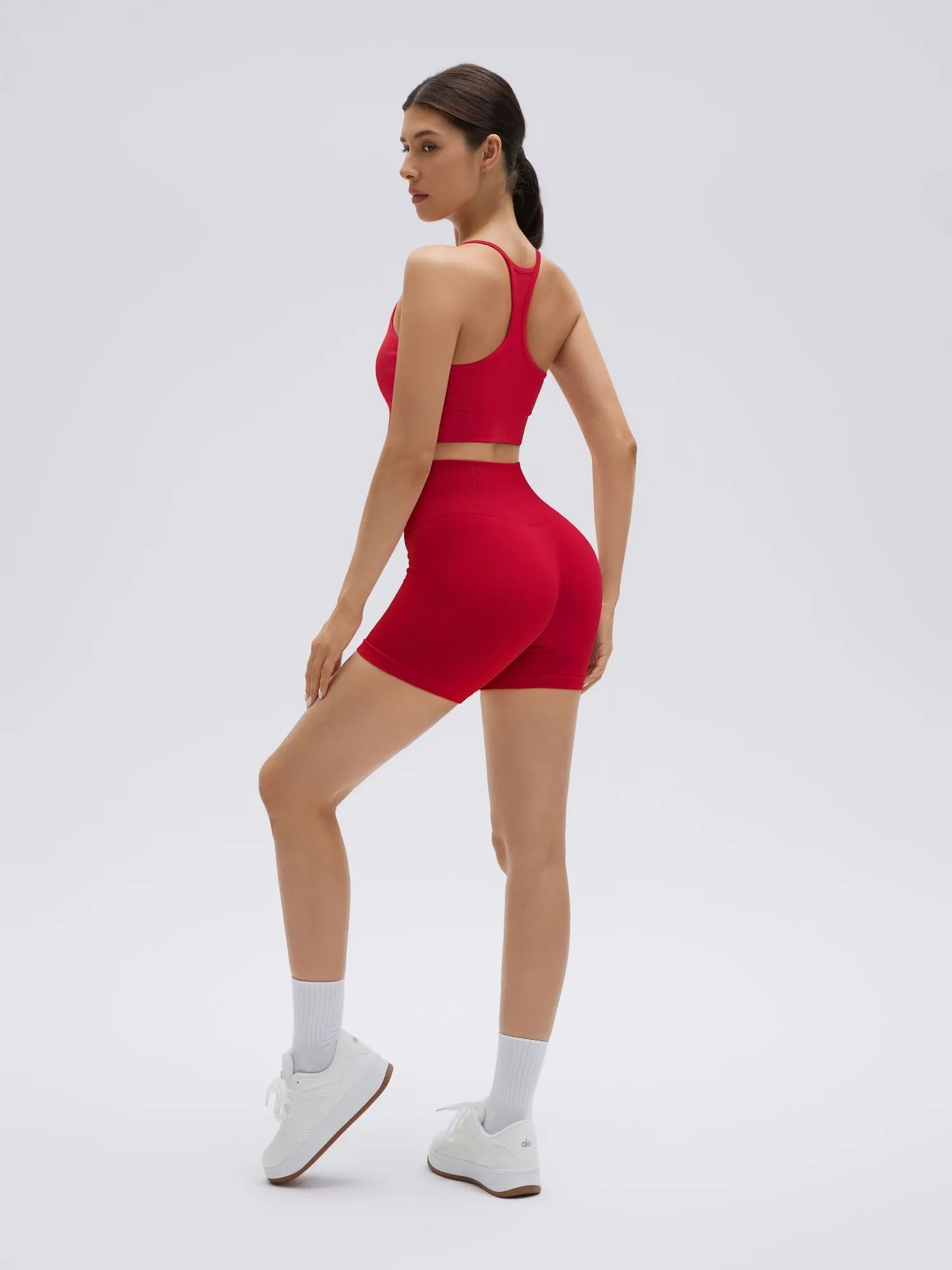 Racerback Sports Bras Workout Set-SUUKSESS-SUUKSESS