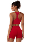 Racerback Sports Bras Workout Set-SUUKSESS-SUUKSESS