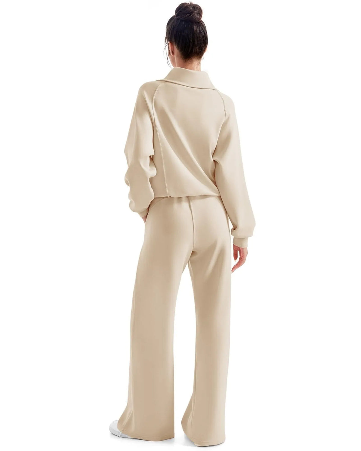 Ensemble de détente en modal avec col demi-zippé