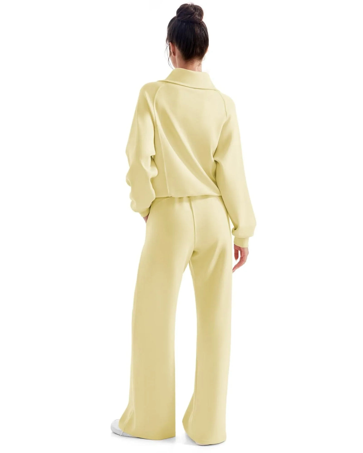Ensemble de détente en modal avec col demi-zippé