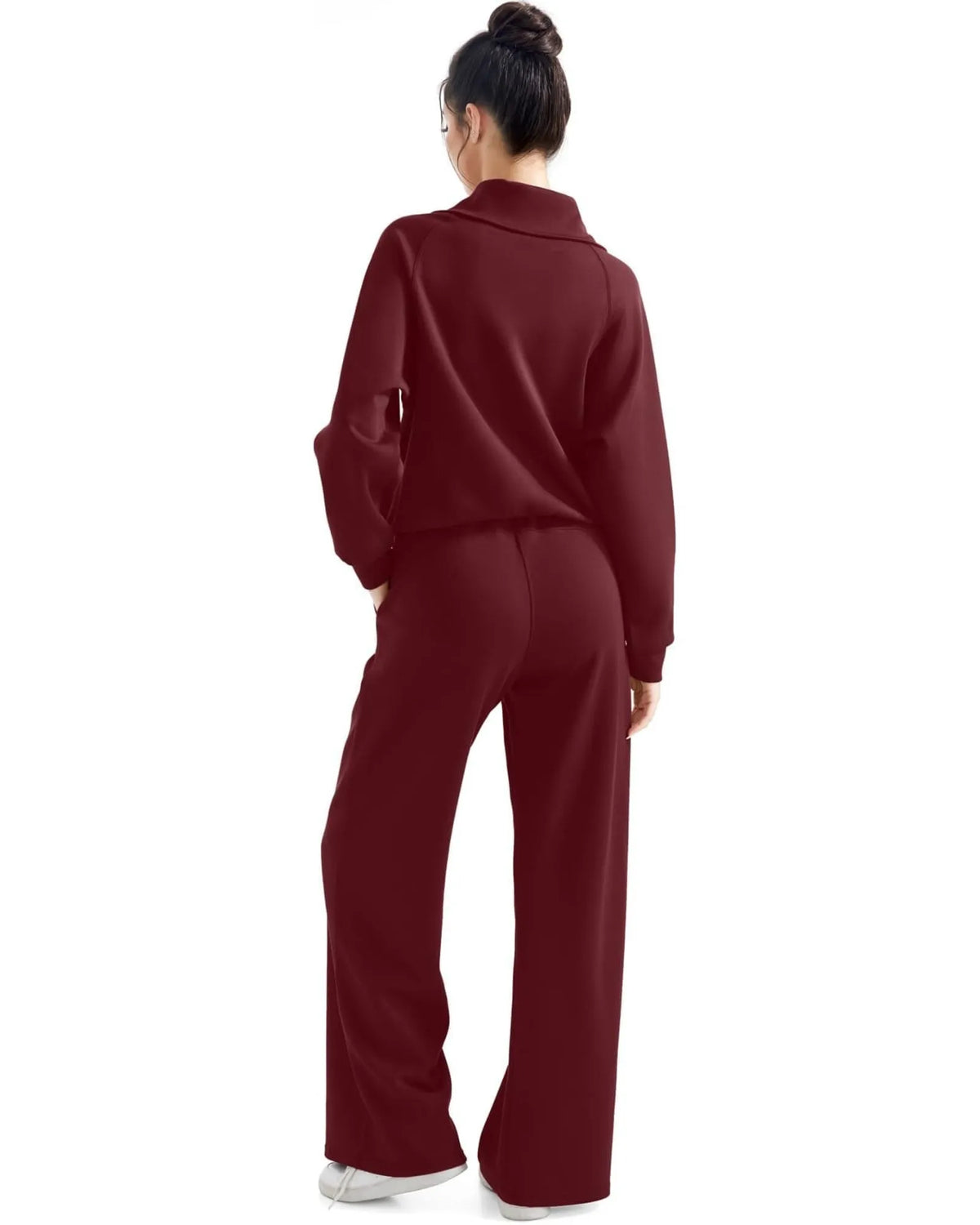 Ensemble de détente en modal avec col demi-zippé