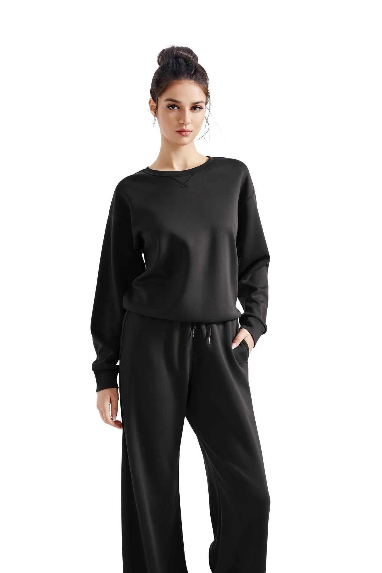 Modal Oversized Lounge Set-Clothing-SUUKSESS-XS-Black-SUUKSESS