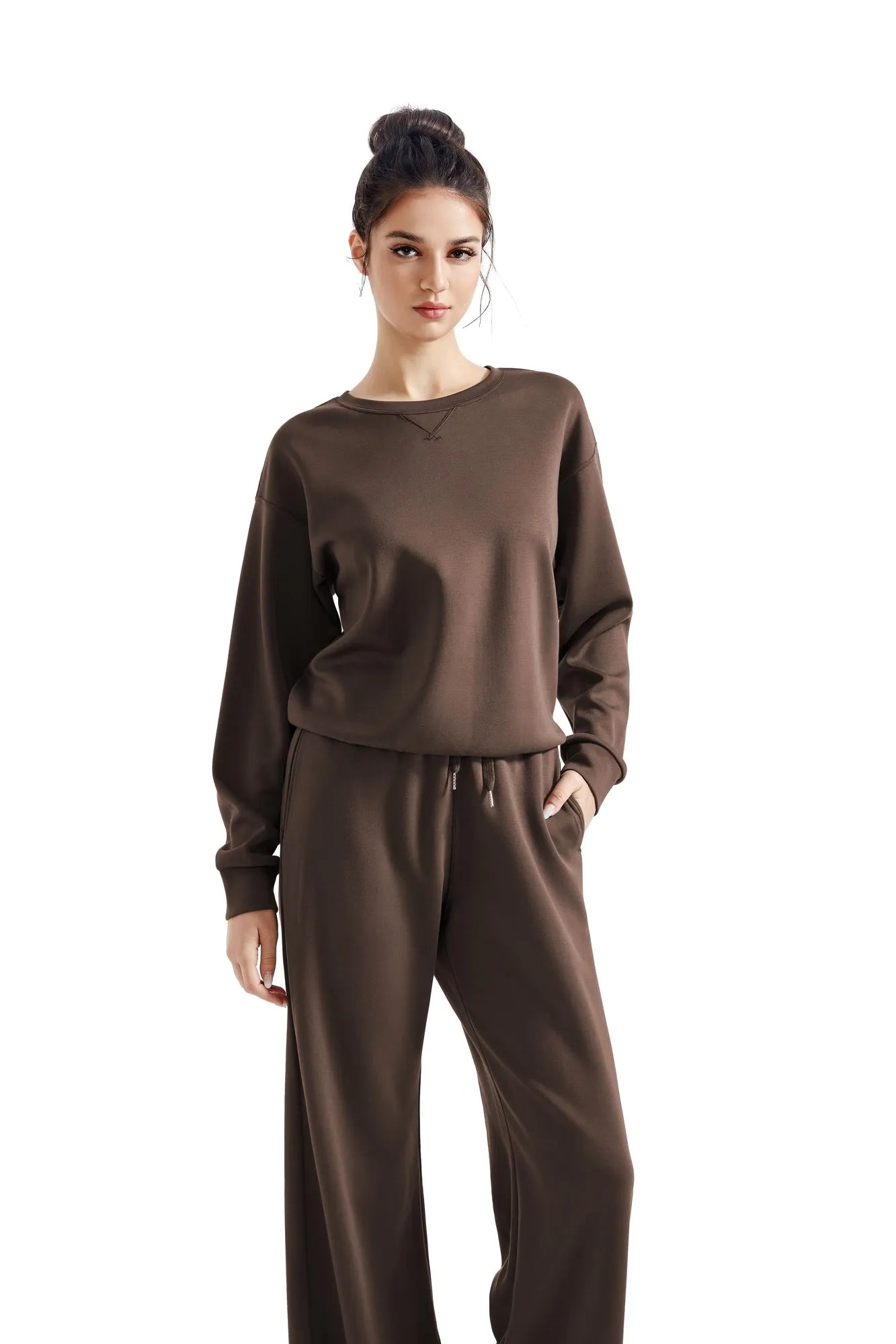 Modal Oversized Lounge Set-Clothing-SUUKSESS-XS-Brown-SUUKSESS