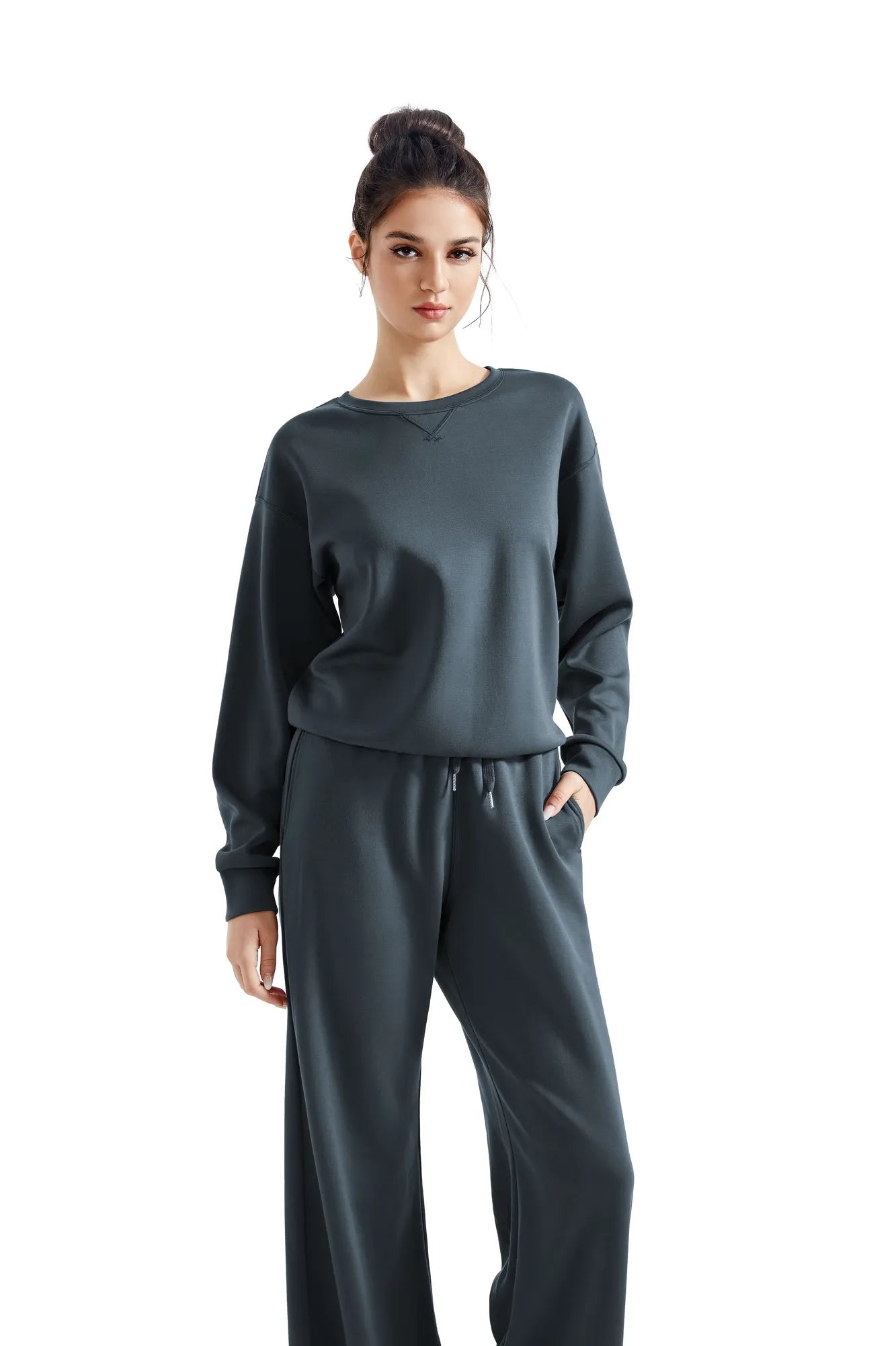 Modal Oversized Lounge Set-Clothing-SUUKSESS-XS-Cool Grey-SUUKSESS