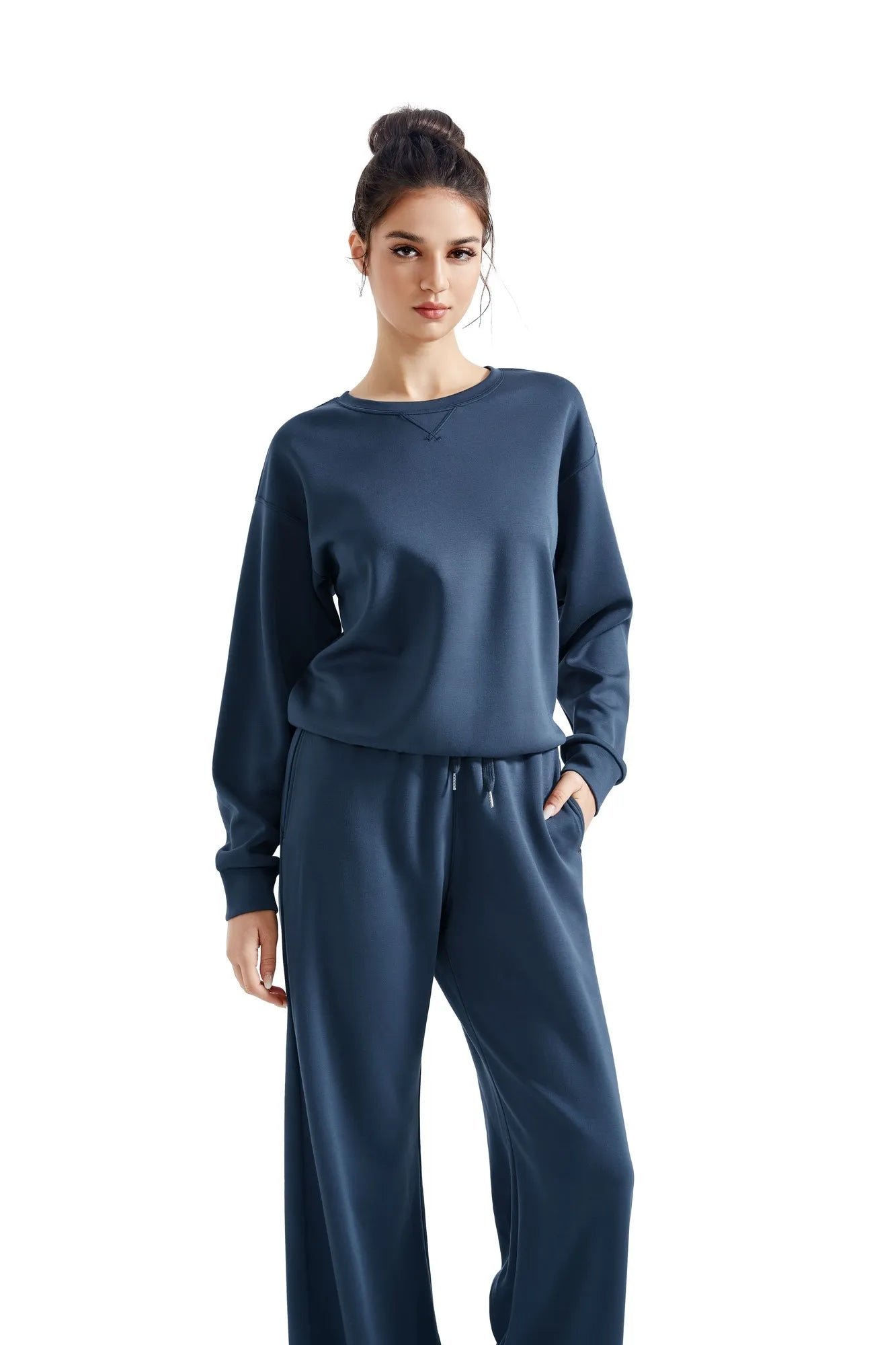 Modal Oversized Lounge Set-Clothing-SUUKSESS-XS-Navy-SUUKSESS