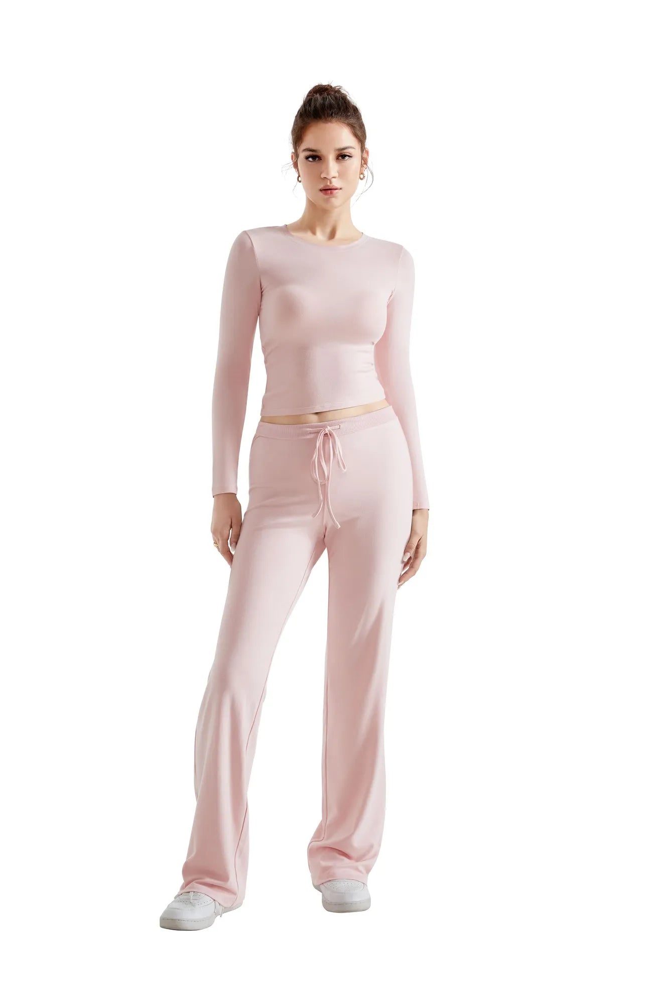 Buttery Soft Lounge Set - Long Sleeve-SUUKSESS-XS-Pink-SUUKSESS