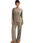 Ribbed Pajama Set-SUUKSESS-Sienna-S-SUUKSESS