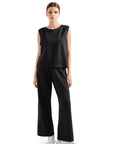 Modal Sleeveless Lounge Set-Set-SUUKSESS-Black-XS-SUUKSESS