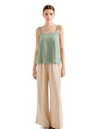 Sleeveless Tank Top Lounge Set-SUUKSESS-Green-XS-SUUKSESS