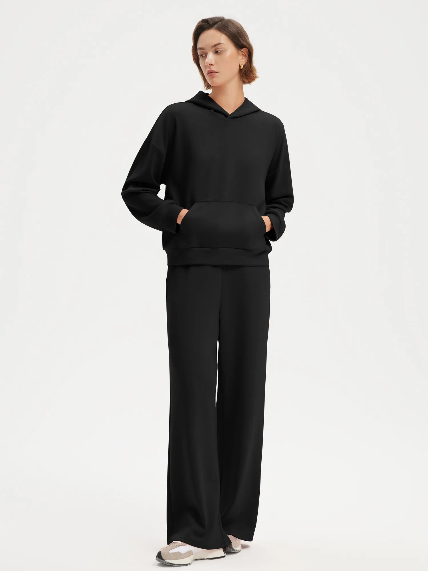 SUUKSESS Women 2 Piece Sets 2025 Oversized Hoodie Sweatshirt Wide Leg Sweatpants-SUUKSESS-SUUKSESS