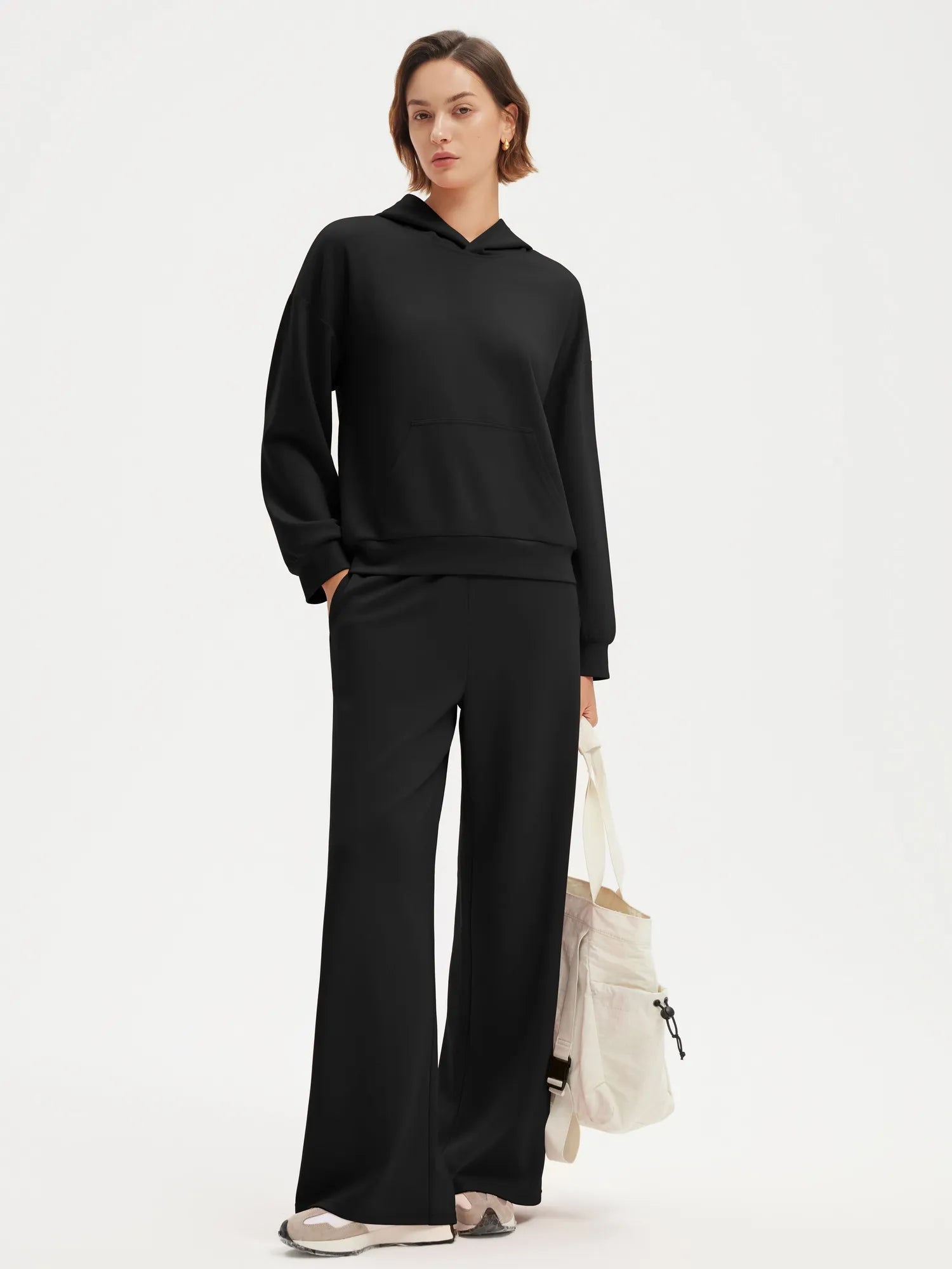 SUUKSESS Women 2 Piece Sets 2025 Oversized Hoodie Sweatshirt Wide Leg Sweatpants-SUUKSESS-SUUKSESS