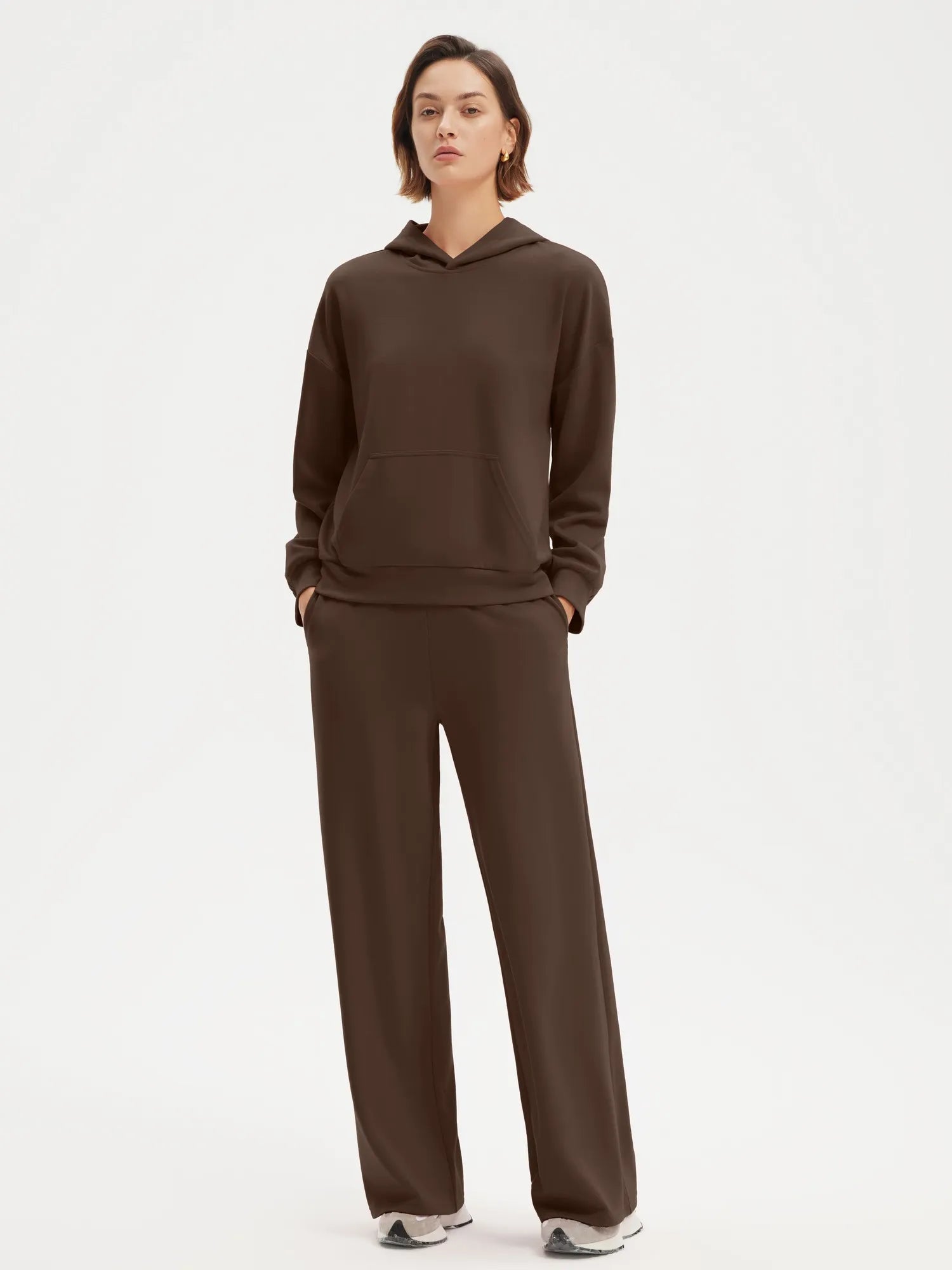 SUUKSESS Women 2 Piece Sets 2025 Oversized Hoodie Sweatshirt Wide Leg Sweatpants-SUUKSESS-SUUKSESS