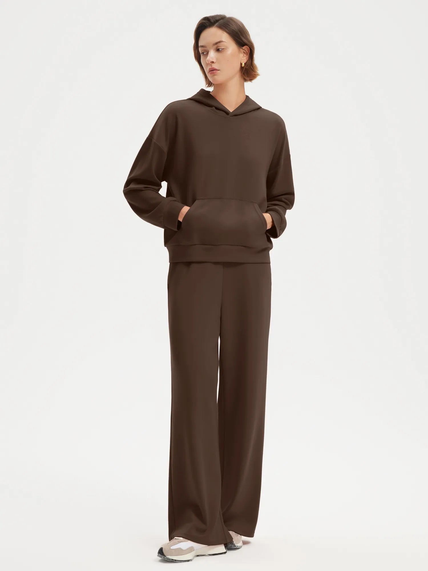 SUUKSESS Women 2 Piece Sets 2025 Oversized Hoodie Sweatshirt Wide Leg Sweatpants-SUUKSESS-SUUKSESS