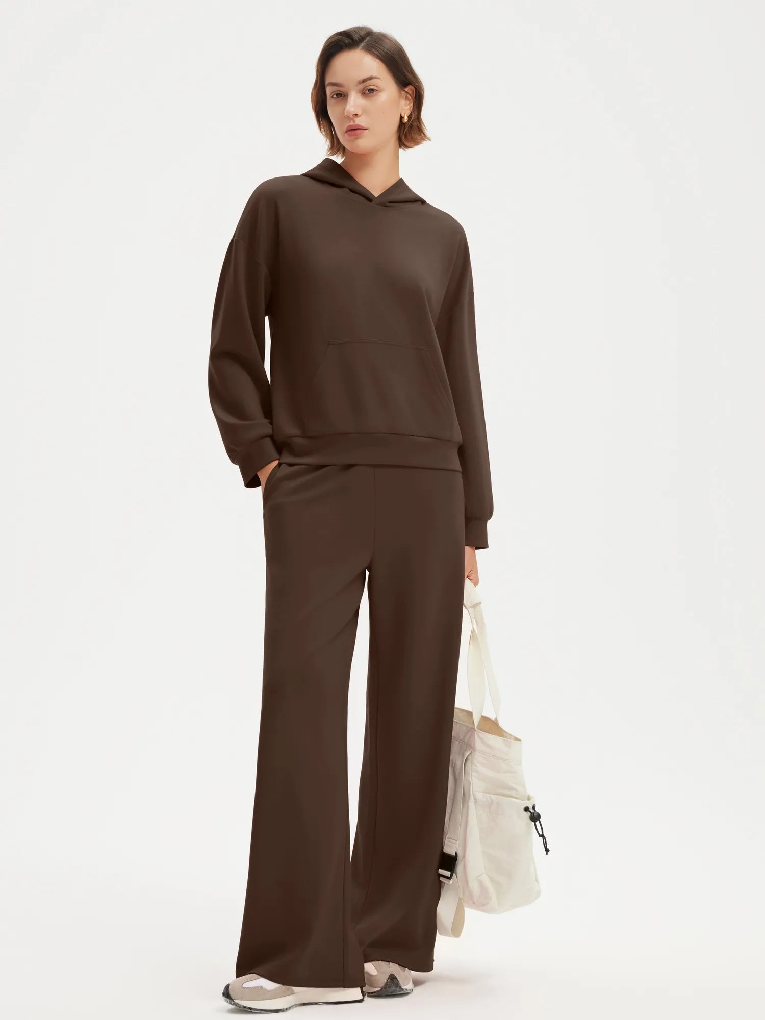 SUUKSESS Women 2 Piece Sets 2025 Oversized Hoodie Sweatshirt Wide Leg Sweatpants-SUUKSESS-SUUKSESS