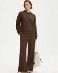 SUUKSESS Women 2 Piece Sets 2025 Oversized Hoodie Sweatshirt Wide Leg Sweatpants-SUUKSESS-SUUKSESS
