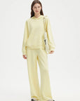 SUUKSESS Women 2 Piece Sets 2025 Oversized Hoodie Sweatshirt Wide Leg Sweatpants-SUUKSESS-Yellow-XS-SUUKSESS
