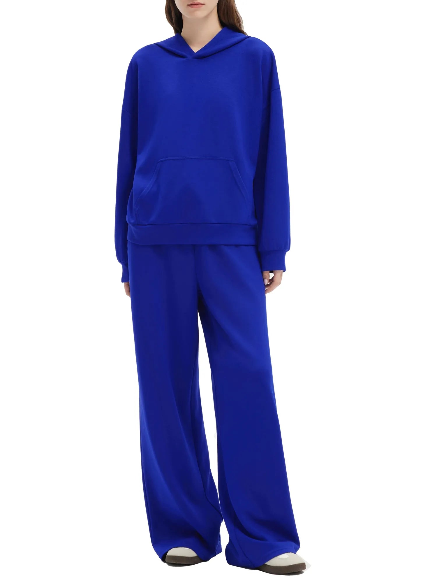 SUUKSESS Women 2 Piece Sets 2025 Oversized Hoodie Sweatshirt Wide Leg Sweatpants-SUUKSESS-Blue-XS-SUUKSESS