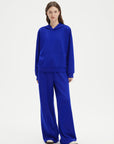 SUUKSESS Women 2 Piece Sets 2025 Oversized Hoodie Sweatshirt Wide Leg Sweatpants-SUUKSESS-SUUKSESS