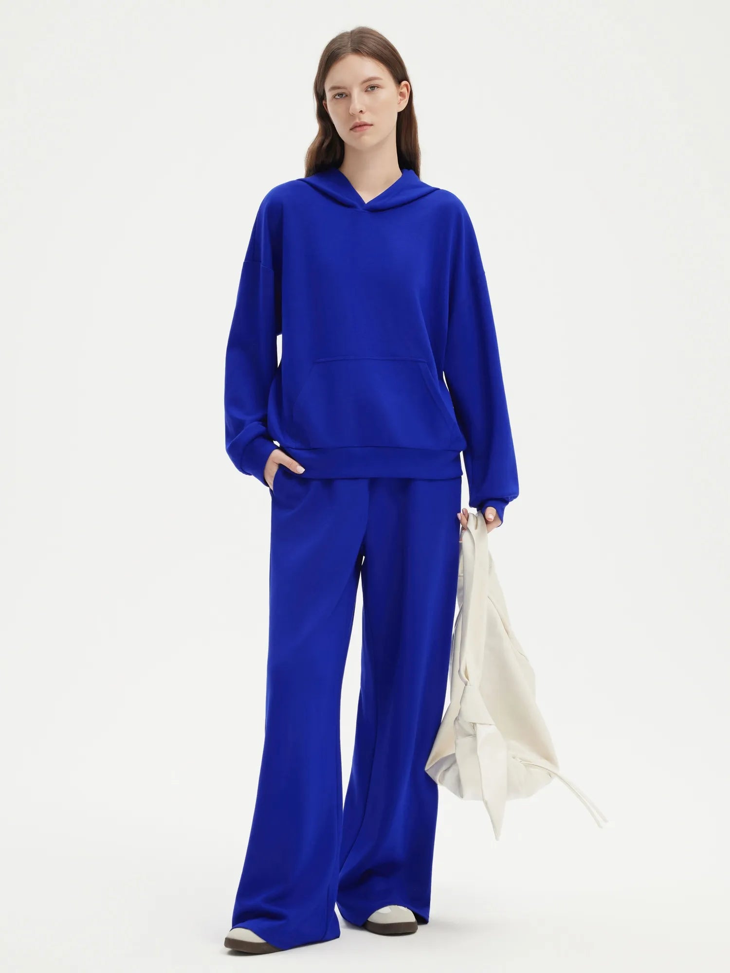 SUUKSESS Women 2 Piece Sets 2025 Oversized Hoodie Sweatshirt Wide Leg Sweatpants-SUUKSESS-SUUKSESS