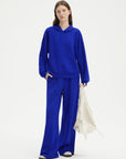 SUUKSESS Women 2 Piece Sets 2025 Oversized Hoodie Sweatshirt Wide Leg Sweatpants-SUUKSESS-SUUKSESS