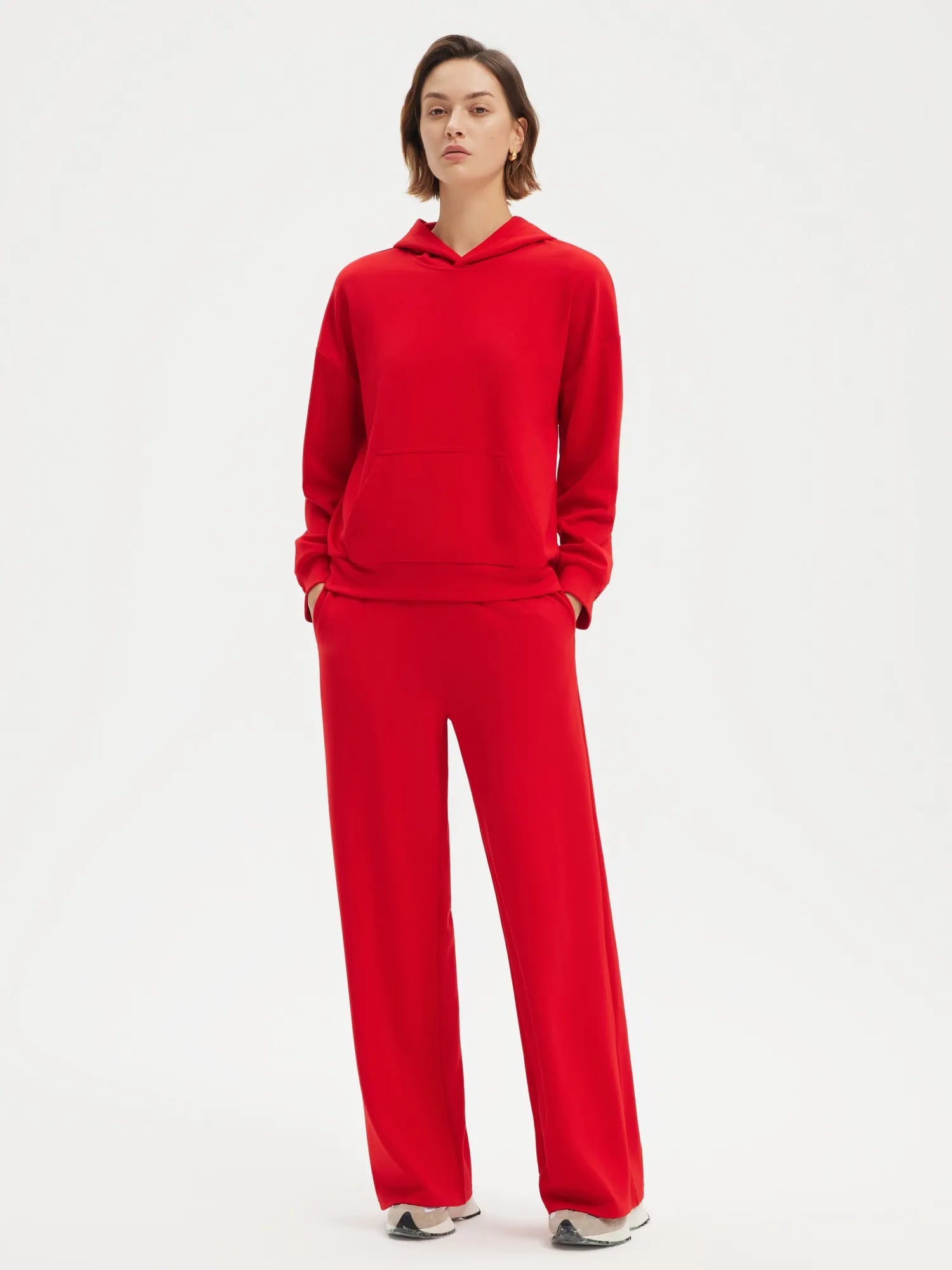 SUUKSESS Women 2 Piece Sets 2025 Oversized Hoodie Sweatshirt Wide Leg Sweatpants-SUUKSESS-SUUKSESS