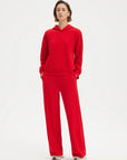 SUUKSESS Women 2 Piece Sets 2025 Oversized Hoodie Sweatshirt Wide Leg Sweatpants-SUUKSESS-SUUKSESS