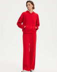 SUUKSESS Women 2 Piece Sets 2025 Oversized Hoodie Sweatshirt Wide Leg Sweatpants-SUUKSESS-SUUKSESS