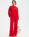 SUUKSESS Women 2 Piece Sets 2025 Oversized Hoodie Sweatshirt Wide Leg Sweatpants-SUUKSESS-SUUKSESS