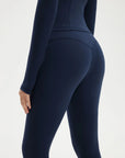 SUUKSESS Women 2 pieces Workout Sets BBL Full Zip Up Jacket High Waist Gym Leggings-SUUKSESS-SUUKSESS